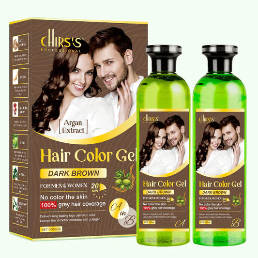 Chirss Hair Color Gel Infused with Argan Extract - 500ml Each