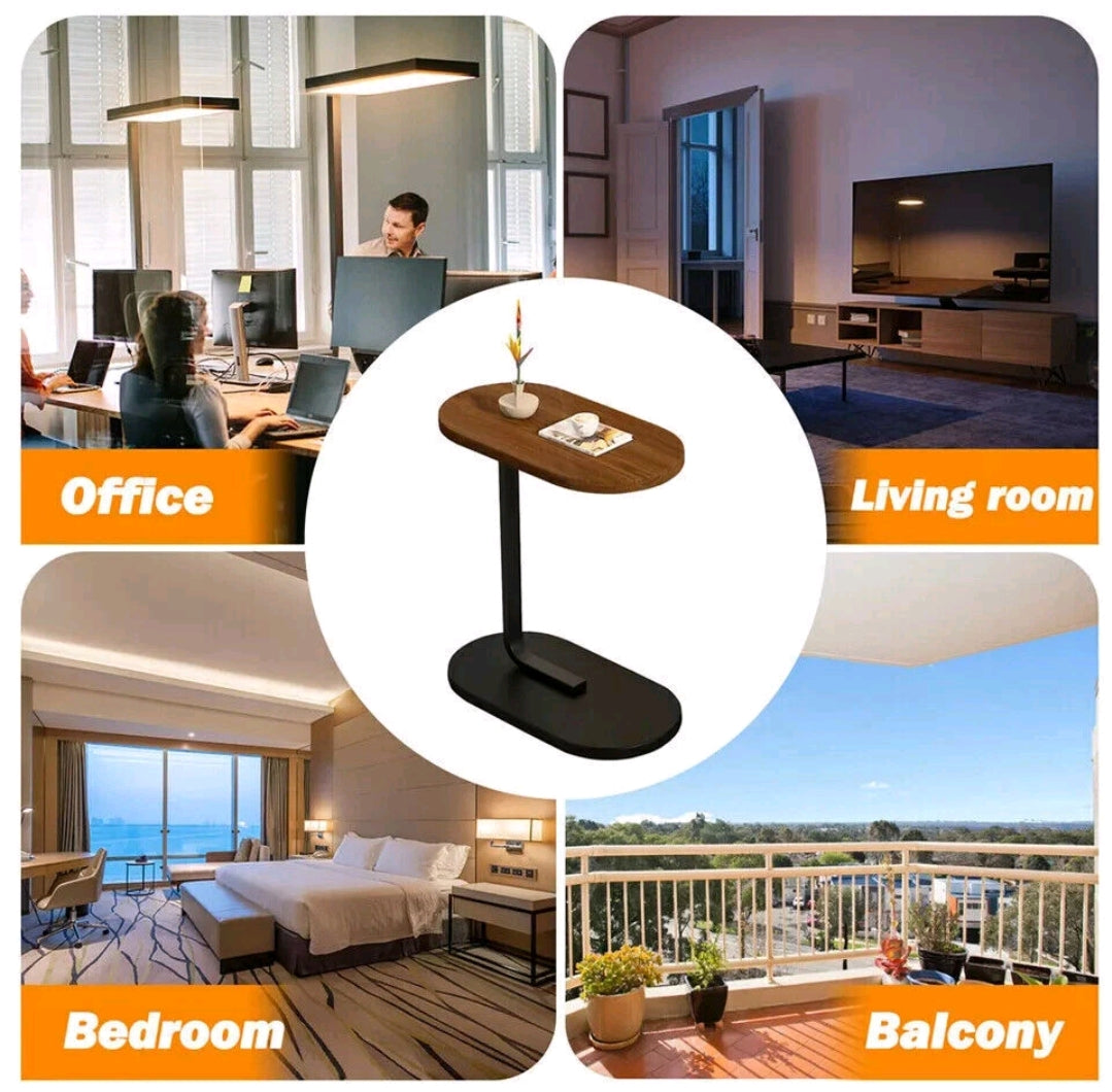 Perfect C-Shaped Side Table β Perfect for Sofa, Bed & Bathtub