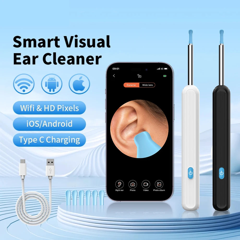 Ear Wax Removal Tool with Camera with LED Light