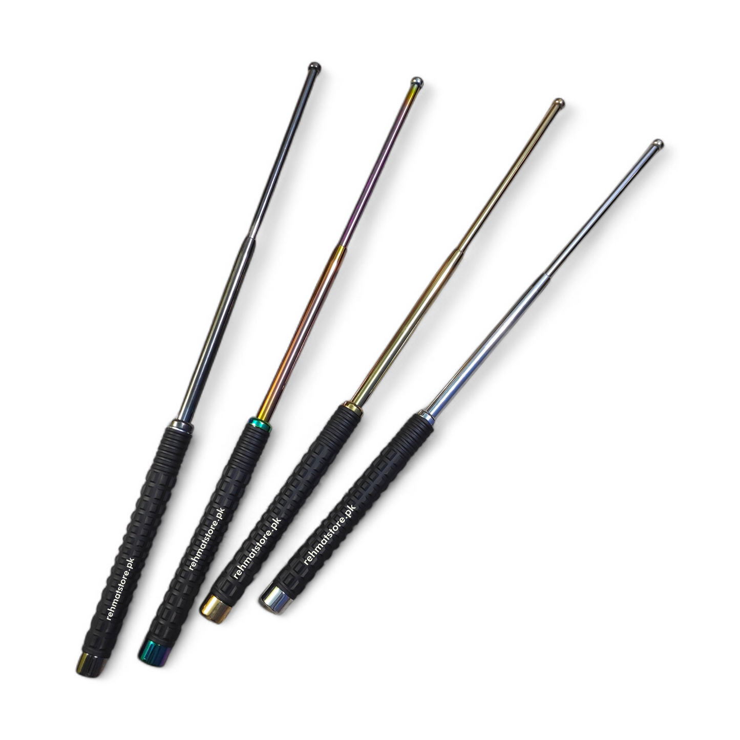 Baton Stick 24cm ,Heavy duty Telescopic| Thick Rubber Grip | Self Defence Tool