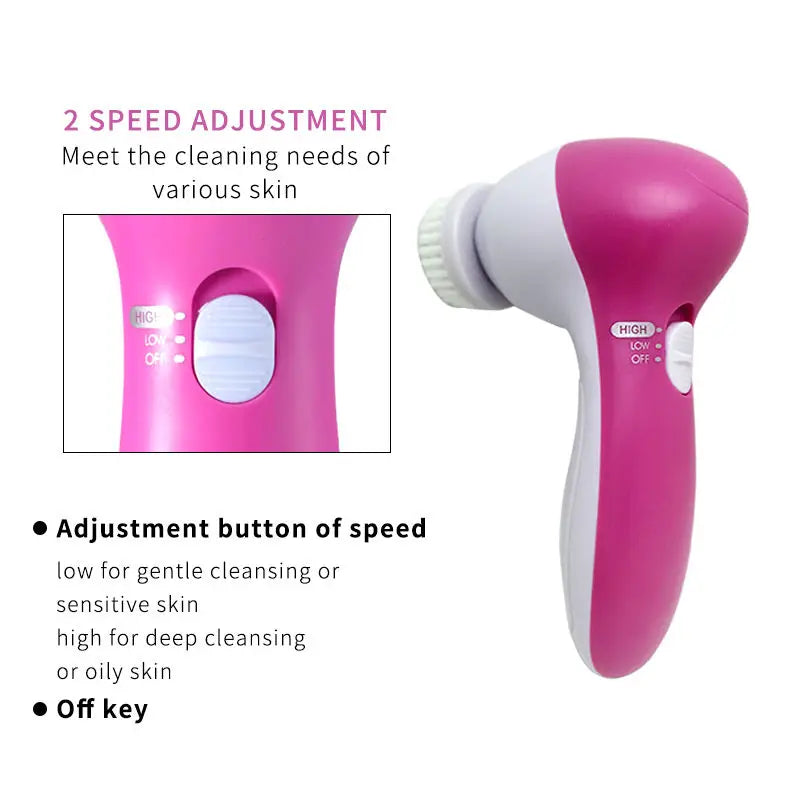 Electric Facial Cleaner Face Cleansing Brush